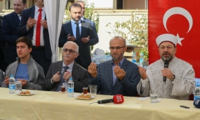 Şehit babası imama anlamlı ziyaret