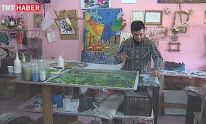 Yıllar önce müzede gördüğü mozaikleri şimdi O yapıyor