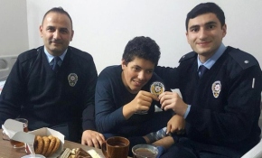 155'i arayan engelli çocuğun hayali gerçek oldu