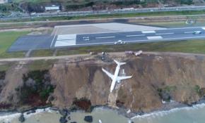 Trabzon'da pistten çıkan uçağı kurtarma çalışmaları sürüyor