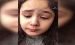 Minik kız, Cumhurbaşkanı Erdoğan'ı göremeyince gözyaşına boğuldu