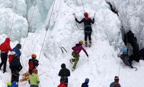 15 ülkeden Erzurum'a buz tırmanışı için geldiler