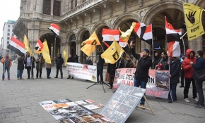 Viyana’da Mısır Cumhurbaşkanı Sisi karşıtı protesto