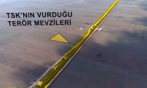 Afrin'de operasyon bölgesi ilk kez havadan görüntülendi
