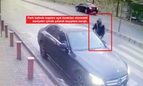 Fırından ekmek almaya indi, saniyeler içinde otomobili çalındı