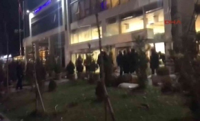 Ankara Vergi Dairesi binasında meydana gelen patlama yerinden ilk görüntüler