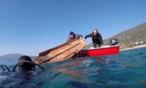 Denizden bu kez de kano ve şezlong çıkarttılar