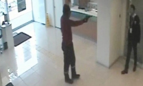 Silahlı banka soygunu kamerada