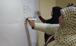 İlk kez kalem tutan kadınların heyecanı duygulandırdı