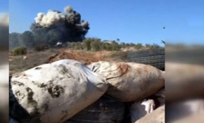 Katme Köyü'ndeki YPG cephaneliğinin vurulma anı