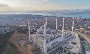 Çamlıca Camii havadan görüntülendi