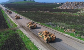 TSK'nın araç sevkiyatı drone ile görüntülendi