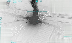 TSK'nın Afrin'e mühimmat götüren terör örgütü konvoyunu vurduğu anlar