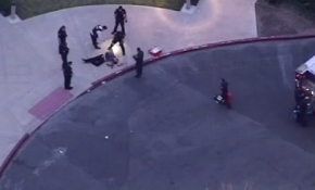 Hırsız-polis kovalamacası kamerada