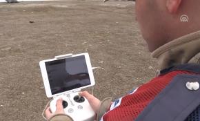 Jandarmadan kaçak balık avına "drone"lu takip