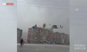 Yozgat'ta şiddetli rüzgar çatıları uçurdu: 1 yaralı