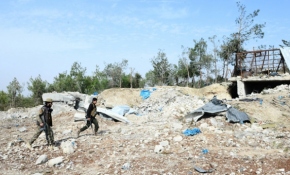 Teröristlerden temizlenen Bafelyon Dağı'ndaki terör kampları görüntülendi