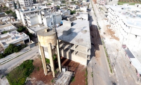 Terörden temizlenen Cinderes belde merkezi havadan görüntülendi