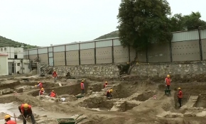 Hastane bahçesinde Roma dönemine ait buluntular ortaya çıktı