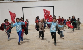 Terörden temizlenen Afrin’de çocuklar ders başı yaptı