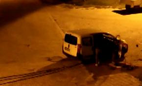 Kablo hırsızları kameralara yakalandı