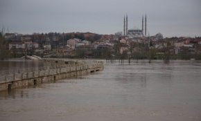 Tunca Nehri’nin taşkın alanı genişledi
