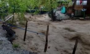 Kayseri'de aşırı yağışlar sele neden oldu