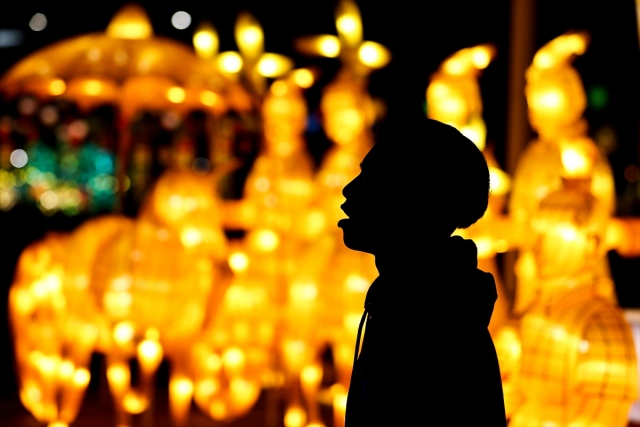 ABD’de “Çin” temalı ışık şovu renkli görüntüler oluşturdu