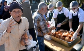 Mehmetçik Cinderes'te de ekmeğini halkla paylaşıyor