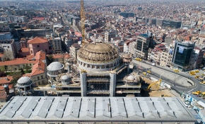 Taksim Camii'nde kaba inşaatın yüzde 90'ı tamamlandı