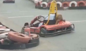 İstanbul'da yaşanan go-kart kazasının görüntüleri ortaya çıktı