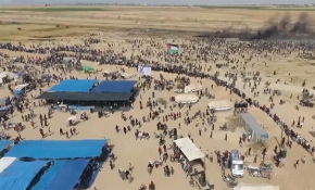 Gazze'deki saldırılar havadan görüntülendi