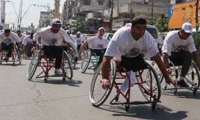 Filistinli engelliler İsrail hapishanelerindeki Filistinli hasta mahkumlar için yarıştı