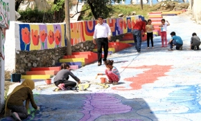 Minik yetenekler Muğla'nın sokaklarını renklendirdi