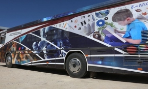 Hurda otobüs, bilim merkezine dönüştü