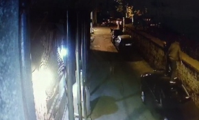 Sokak köpeklerinden kaçtılar, araçların üzerine çıktılar