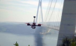 Drone’lar Yavuz Sultan Selim Köprüsü’nde yarıştı