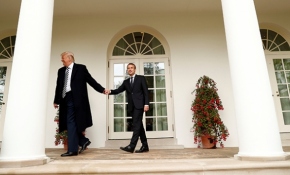 Macron’un ABD ziyaretine ilginç anlar damga vurdu