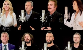 Ünlü isimleri bir araya getiren Afrin Türküsü'nün klibi ekranlarda