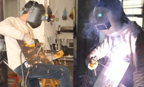 Suriyeli kaynakçı genç sosyal medyada ilgi odağı oldu