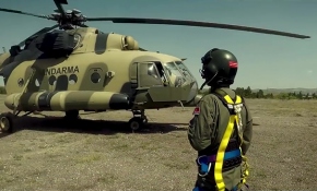 Jandarma, MI-17 helikopteriyle bir ilke imza attı