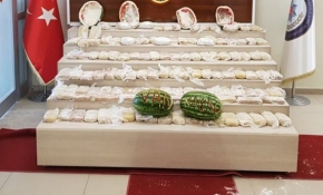 65 kilo eroini karpuzların içine gizlemişler