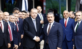 Cumhurbaşkanı Erdoğan'dan BBP'ye ziyaret