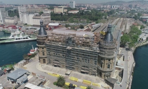 Restorasyonu devam eden Haydarpaşa Garı’ndan ilk görüntüler