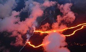 Hawaii'deki yanardağ felaketi kuş bakışı görüntülendi