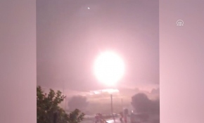 Yalova'da yüksek gerilim hattına yıldırım düştü