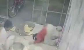 Ekmek yapmak isterken tandıra düştü