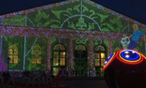 Dünya Kupası ışık şovu Moskova'yı aydınlattı