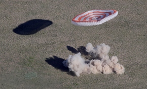 Soyuz kapsülü 168 günün ardından yeryüzüne indi