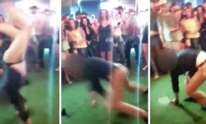 FBI ajanı dans ederken takla attı, silahı ateş aldı